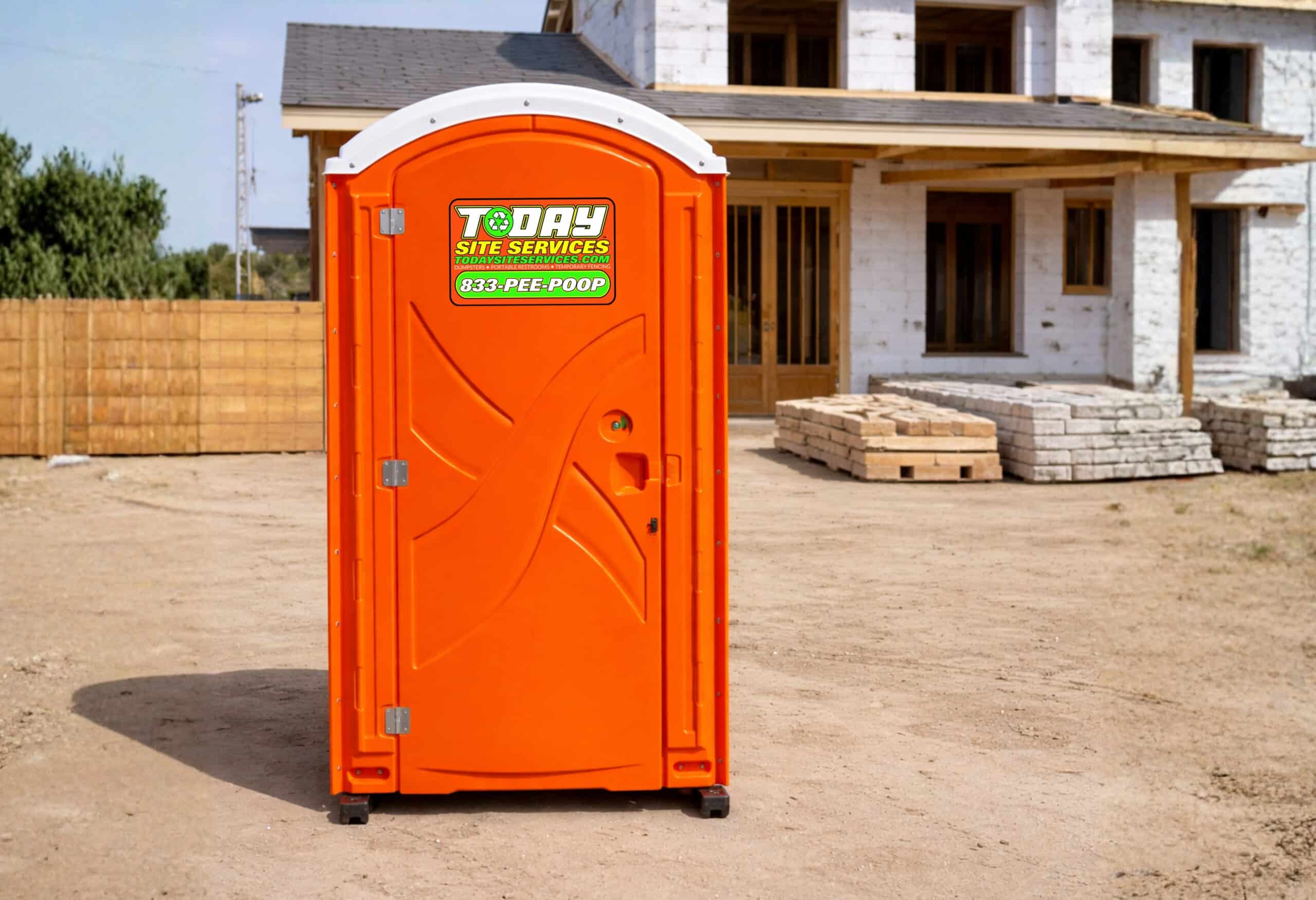 A man standing in front of a {acf_dumpster_size_in_cubic_yards} yard dumpster provided by Sameday Dumpster